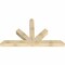 Ekena Millwork Saratoga Rough Sawn Timber Gable Bracket, Douglas Fir, 84"W x 49"H x 6"D x 6"F, 14/12 Pitch GBW084X49X0606SAR00RDF - alternate 3